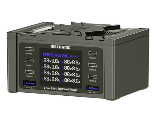 Incarcator Ultra Rapid Mechanic V-Power 8, 8 Porturi USB