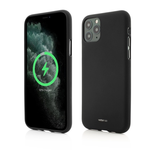 Husa iPhone 11 Pro Max, Clip-On Soft Touch Silk Series Mag Safe Compatible, Negru