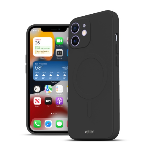 Husa iPhone 12 mini Soft Pro Ultra, Compatibil MagSafe, Negru