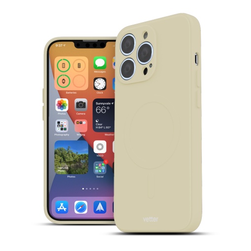 Husa iPhone 13 Pro Soft Pro Ultra, Compatibil MagSafe, Milky White