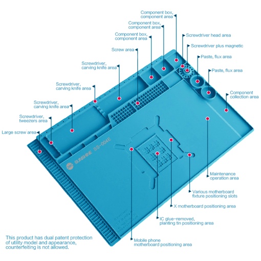 SS-004E Pad de Lucru – Suprafata Rezistenta la Caldura pentru Reparatii