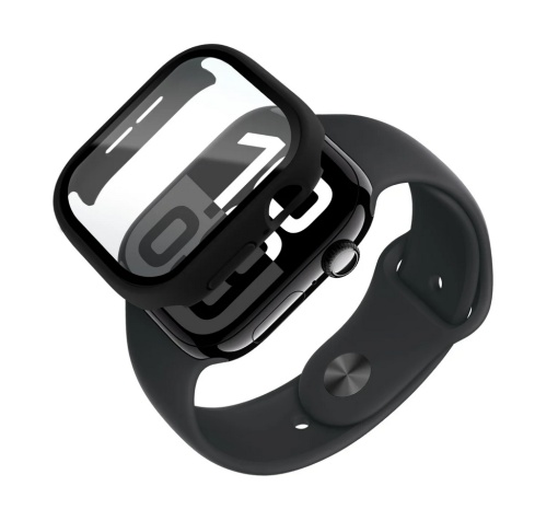 Husa invisiGUARD, All round protective case for Apple Watch 10, 46mm, Black