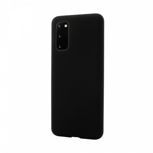 Husa Samsung Galaxy S20, Clip-On Soft Touch Silk Series, Negru - Img 2