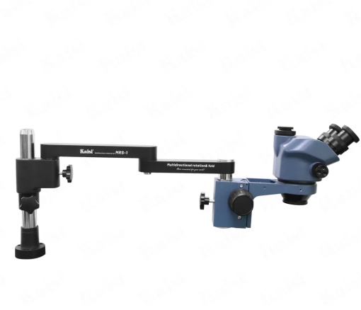 Microscop Kaisi 37050 MRS Trinocular cu Stand Pliabil 360° si Camera 4K – Echipament Profesional pentru Reparatii GSM