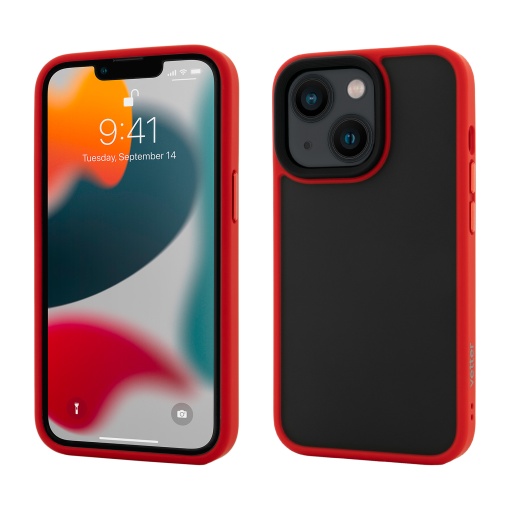 Husa iPhone 13, Clip-On Hybrid, Shockproof Soft Edge and Rigid Back Cover, Rosu