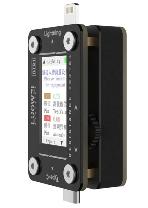 Tester Port Tail-insert Luowei LW-RT01 pentru Verificare Type-C si Lightning Dock Connector - thenx.net_1