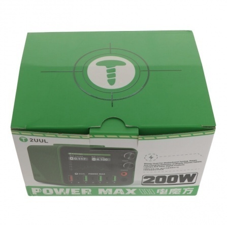 2UUL PC01 Power Max 200W – Incarcator Multi-Port cu Tensiune Reglabila si Sursa de Alimentare Integrata - thenx.net_1