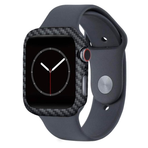 Husa Apple Watch 9, 8, 7, 41mm, made from Carbon, Matt Negru