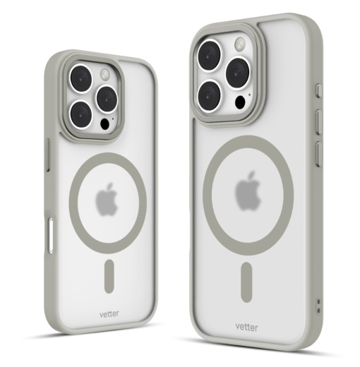 Huse iPhone 16 Pro, Clip-On Hybrid, Matt, Compatibil MagSafe, Titanium Grey - thenx.net_1