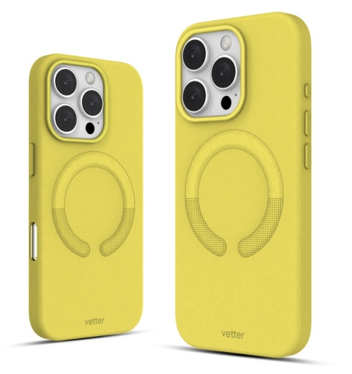 Huse iPhone 16 Pro, Clip-On Vegan Leather, Compatibil MagSafe, Candy Yellow - thenx.net_1