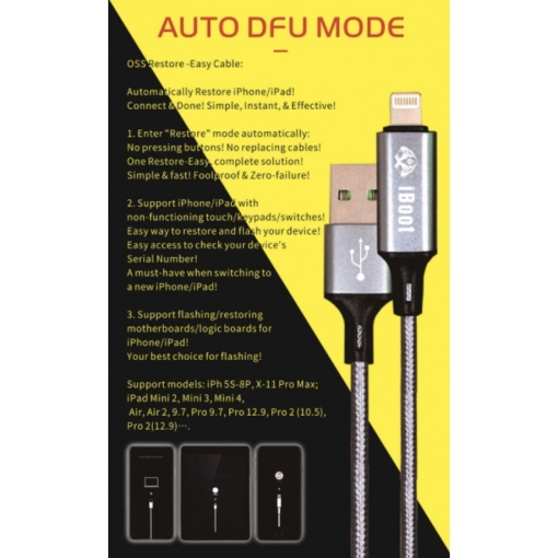 W236 Cablu DFU pentru iPhone – Mod Auto Restore si Recuperare