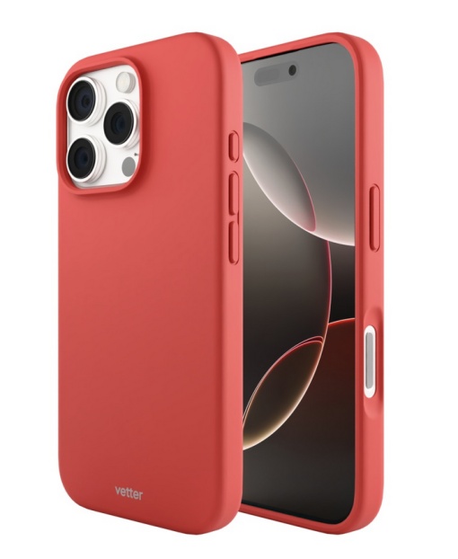 Husa iPhone 16 Pro Max, Clip-On Soft Touch Silk Series MagSafe Compatible, Red
