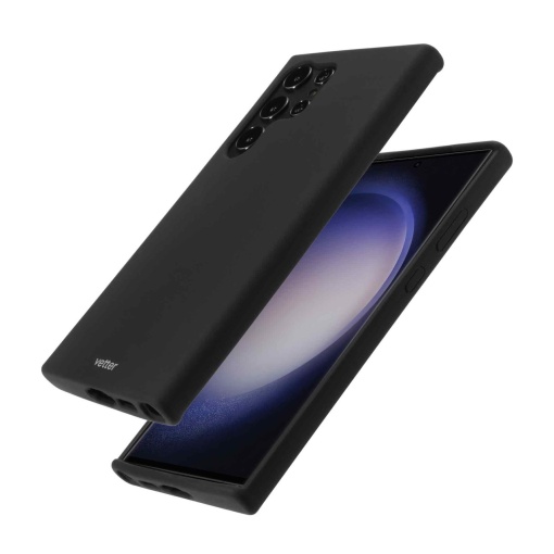 Husa Samsung Galaxy S23 Ultra, Clip-On Soft Touch Silk Series Mag Safe Compatible, Negru, compatibil cu Samsung, disponibil pe thenx.net