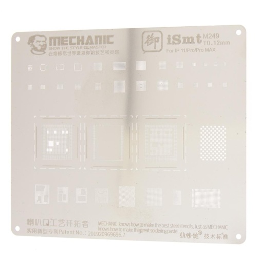 Mechanic, iSmt Series Steel Stencil 2 in 1, iPhone 11 Pro, 11 Pro Max
