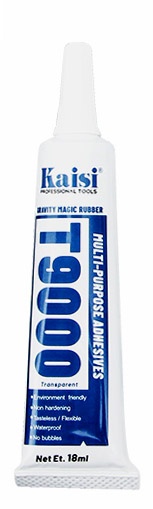 Adeziv Kaisi Crystal Glue, T9000, 18ml, Alb
