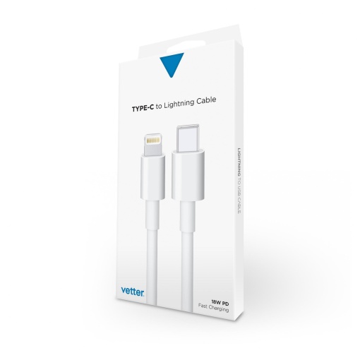 Cablu Lightning to USB-C, 1m, Alb