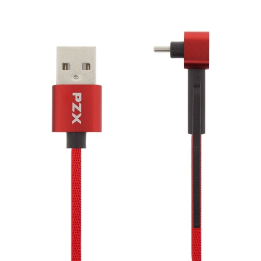 Cablu USB-C, PZX, USB-C, 3.1A, V123, 1m, Rosu, disponibil pe thenx.net