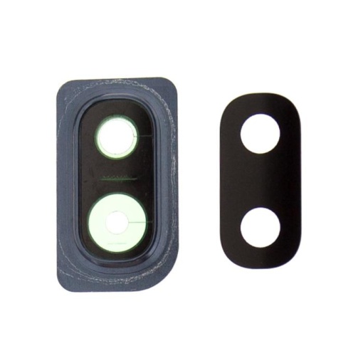 Geam Camera Samsung Galaxy A10, A105, Negru + Rama