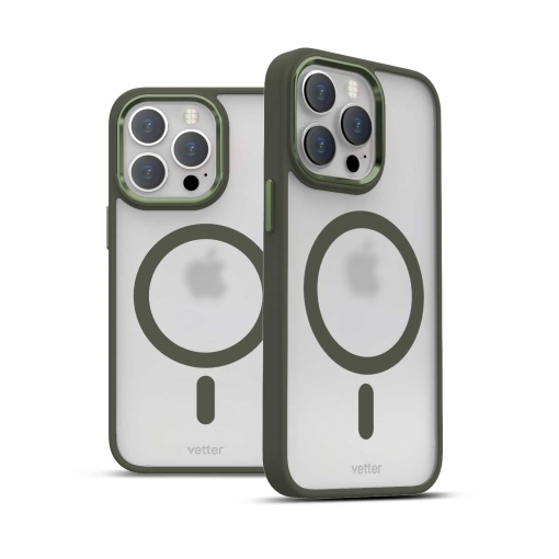 Husa iPhone 14 Pro, Clip-On Hybrid, Matt, Compatibil MagSafe, Green