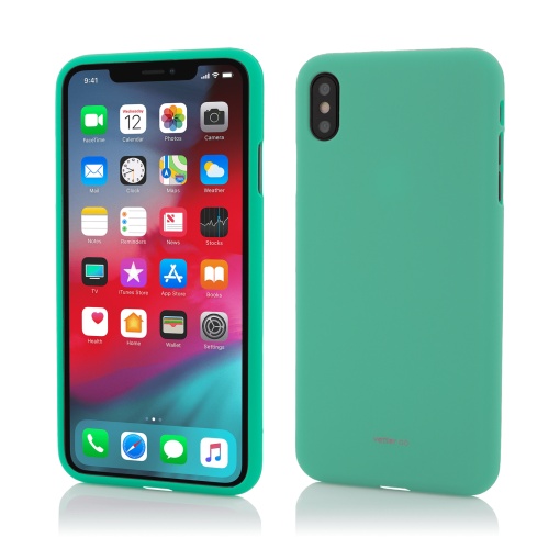 Husa iPhone Xs Max, Vetter GO, Soft Touch, Green