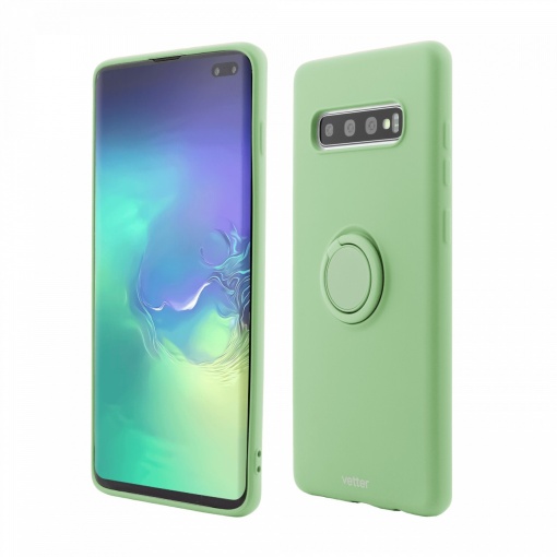 Husa Samsung Galaxy S10 Plus, Soft Pro with Magnetic iStand, Green - Img 2