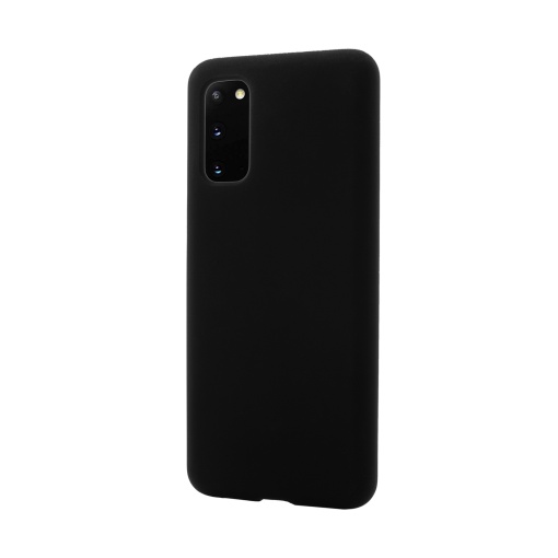 Husa Samsung Galaxy S20, Clip-On Soft Touch Silk Series, Negru