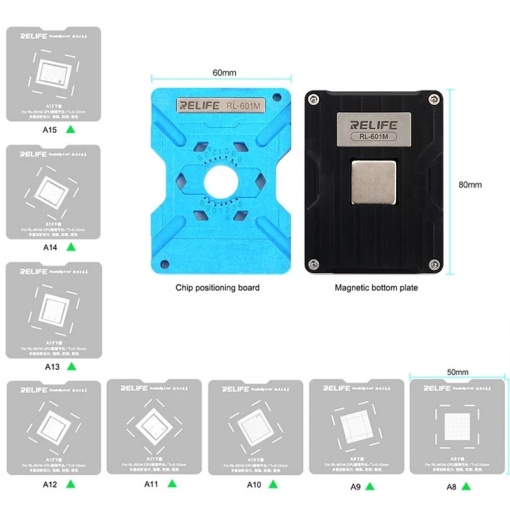 RELiFE RL-601M iP CPU Tinning Platfrom Set A8-A15