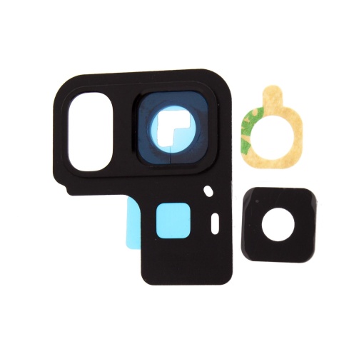 Geam Camera Samsung Galaxy A8 (2018) Galaxy A8+ (2018) KiT, Negru