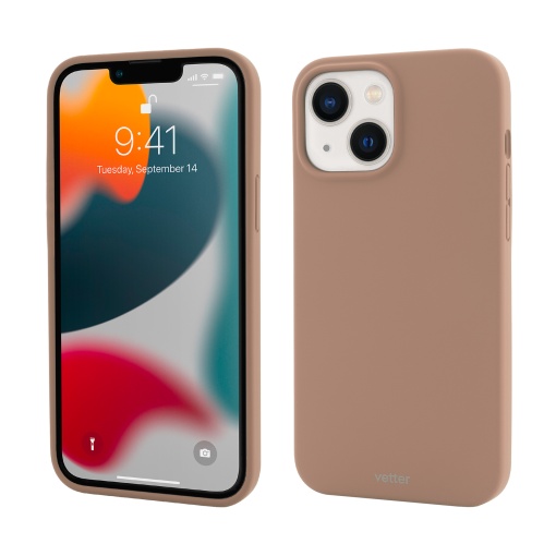 Husa iPhone 13 mini, Clip-On Soft Touch Silk Series Mag Safe Compatible, Roz