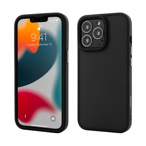 Husa iPhone 13 Pro, Clip-On Hybrid, Shockproof Soft Edge and Rigid Back Cover, Negru