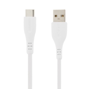 Cablu USB-C, PZX, USB-C, Quick charge, 2.1A, V142, 1m, Alb, disponibil pe thenx.net