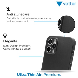 Husa iPhone 12 Pro Max, Clip-On, Ultra Thin Air Series, Negru - Img 3