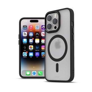 Husa iPhone 14 Pro Max, Clip-On Hybrid, Matt, Compatibil MagSafe, Negru, disponibil pe thenx.net