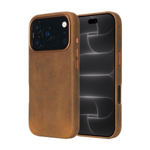 Husa iPhone 18 Pro, 17 Pro, leatherUP Patina, Natural Finish, MagSafe Compatible - squaregsm.ro