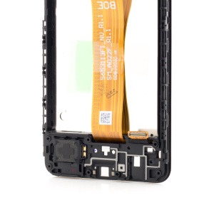 LCD Samsung Galaxy A12, A125 cu Rama, Service Pack, Negru - GH82-24491A - Img 3