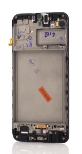 LCD Samsung Galaxy M21 M215, M30s M307 + Rama, Negru, Service Pack GH82-21265A