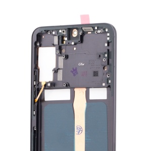 LCD Samsung Galaxy S22+ 5G, S906, Negru + Rama, [OLED] - pentru înlocuirea ecranului, compatibil cu Samsung, disponibil pe thenx.net