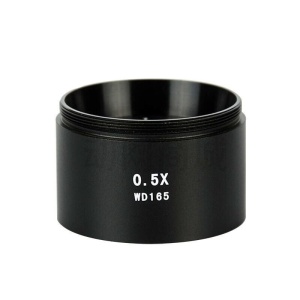Obiectiv Auxiliar Barlow 0.5X cu WD168 pentru Microscop Trinocular