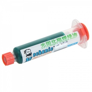 Adeziv UV, Mechanic Green UV Solder Mask, 10ML, disponibil pe thenx.net