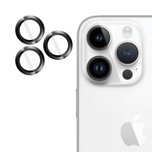 Folie iPhone 14 Pro Max, 14 Pro, individual Camera Lens Protector, Negru