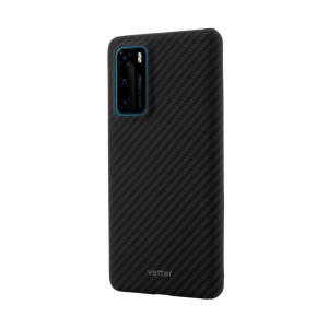 Husa Huawei P40, Clip-On Ultra Slim, made from Aramid Fiber, Kevlar, Magnetic, Negru, disponibil pe thenx.net