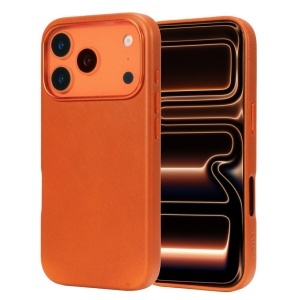 Husa iPhone 17 Pro Max, leatherUP Class, Refined Touch, MagSafe Compatible, Orange Brown - thenx.net