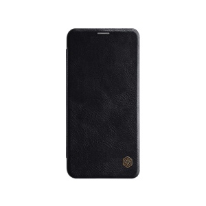 Husa LG V40 ThinQ, Qin Leather Case, Negru, disponibil pe thenx.net