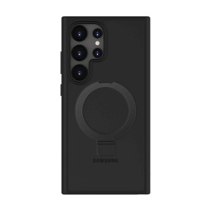 Husa Samsung Galaxy S24 Ultra Clip-On Hybrid, Matt, with MagSafe foldable Stand, Negru, compatibil cu Samsung, disponibil pe thenx.net