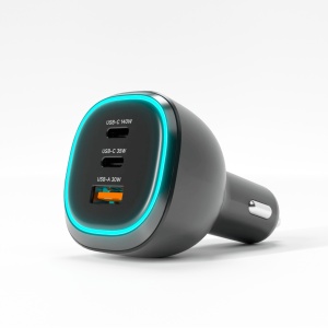 Incarcator turbo165, Super Fast Car Charger, 2 x USB-C PC3.1, 1xUSB-A QC3, 165W - Img 6