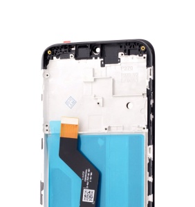 LCD Motorola Moto G9 Play, Negru + Rama - pentru înlocuirea ecranului,  disponibil pe thenx.net
