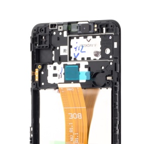 LCD Samsung Galaxy A12, A125 cu Rama, Service Pack, Negru - GH82-24491A - Img 4