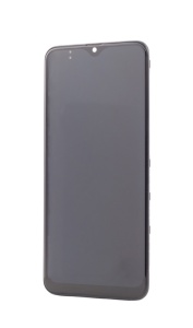 LCD Samsung Galaxy A20, A205, Negru + Rama, [OLED]