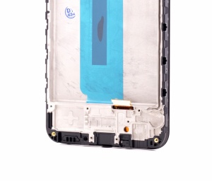 LCD Samsung Galaxy A25, A256, Negru + Rama, Small Glass - pentru înlocuirea ecranului, compatibil cu Samsung, disponibil pe thenx.net