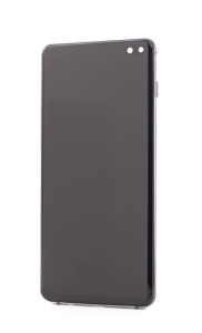 LCD Samsung Galaxy S10+, G975, Alb + Rama, Incell